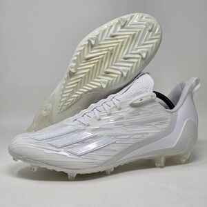 Adidas Adizero Football Cleats Shoes Triple White Mens Size 13 GX5413 New